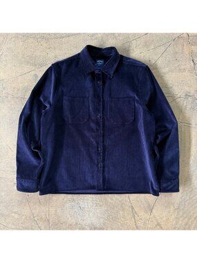 Noah NYC Navy Blue Heavyweight Brisbane Moss Corduroy Jacket XL